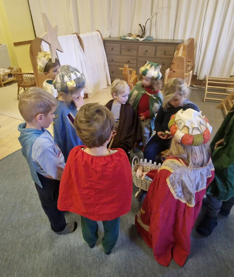 Hirtenspiel in der Waldorf Kindergruppe Walding