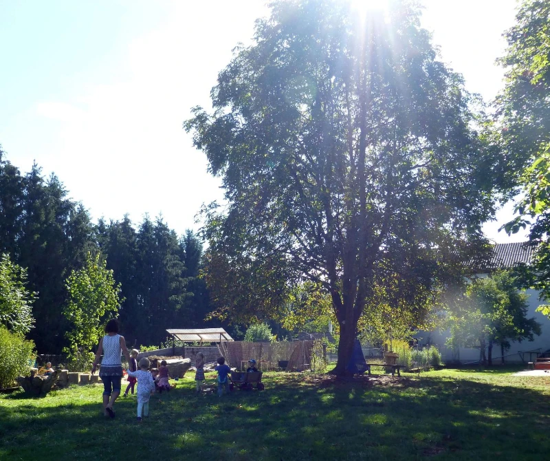 Garten der Waldorf Kindergruppe Walding