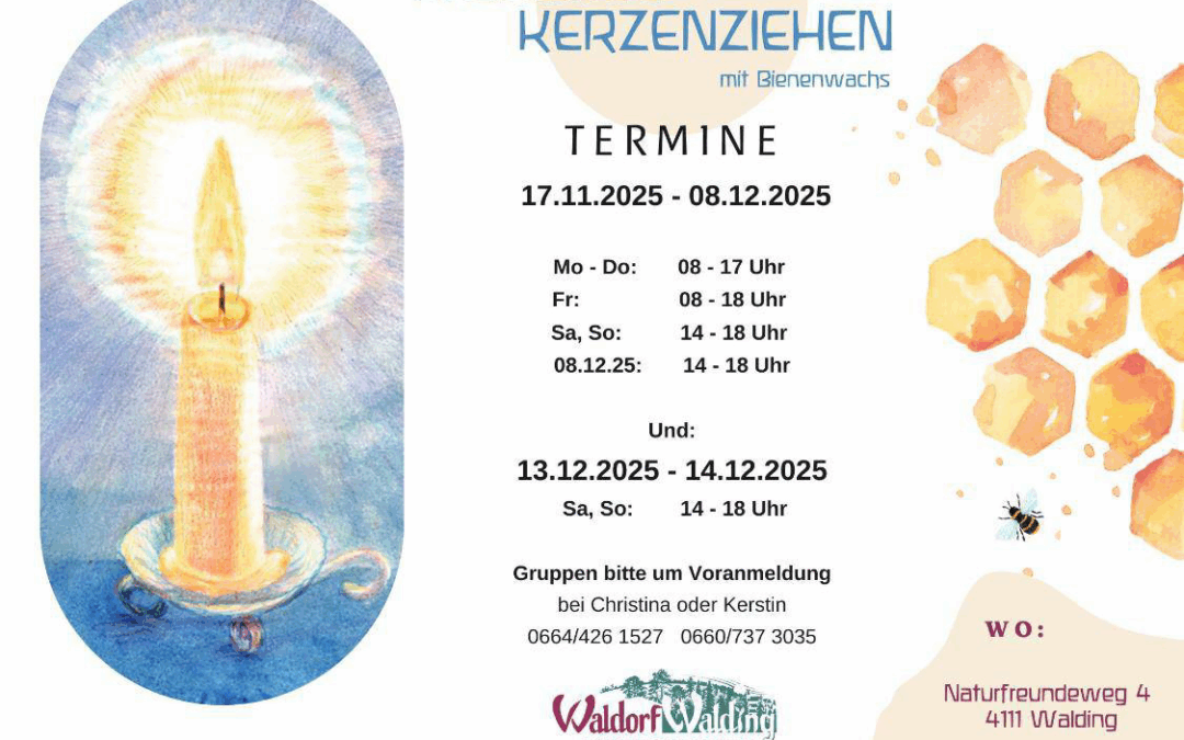 Traditionelles Kerzenziehen