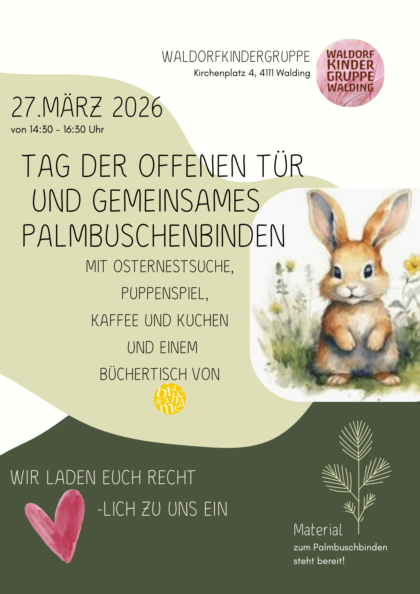 Tag der offenen Tür und gemeinsames Palmbuschenbinden